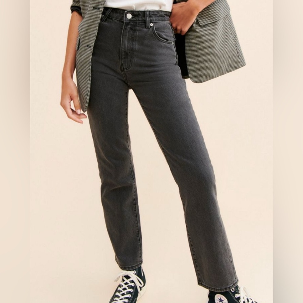 Rolla’s Original High Rise Straight Leg Black Jeans